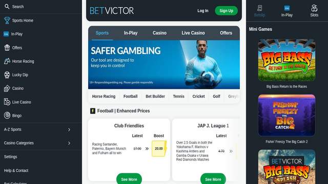 BetVictor casino screenshot